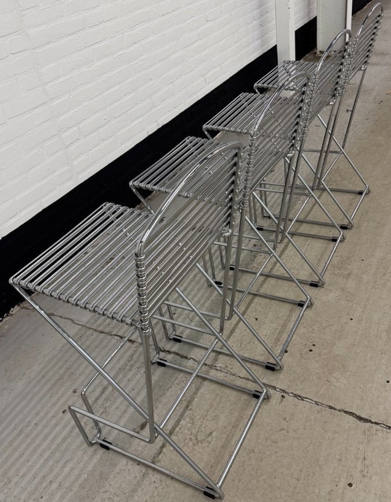 Image 1 of 4 tabourets de bar vintage Till Behrens