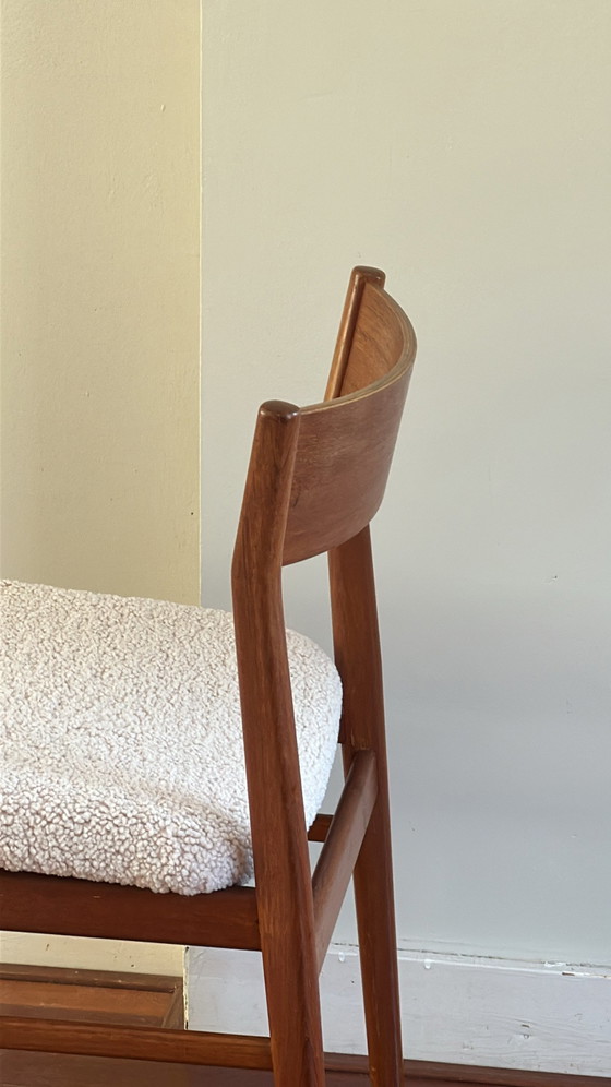 Image 1 of Set di quattro sedie da pranzo vintage in teak