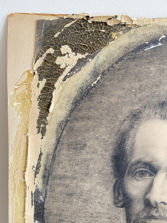 Image 1 of Charcoal drawing of Multatuli