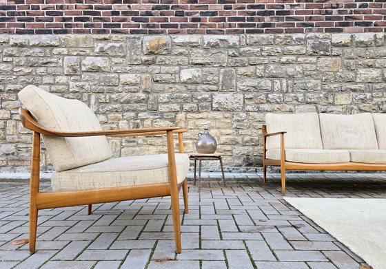 Image 1 of Ensemble de sièges Knoll Antimott années 60, canapé, fauteuils, bancs, style vintage milieu du siècle