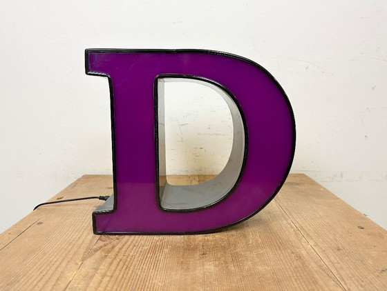 Image 1 of Vintage Illuminated Letter D, 1980s