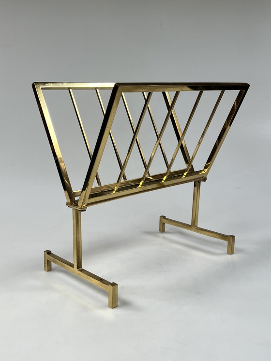 Image 1 of Portariviste vintage Hollywood Regency, ottone, anni '70