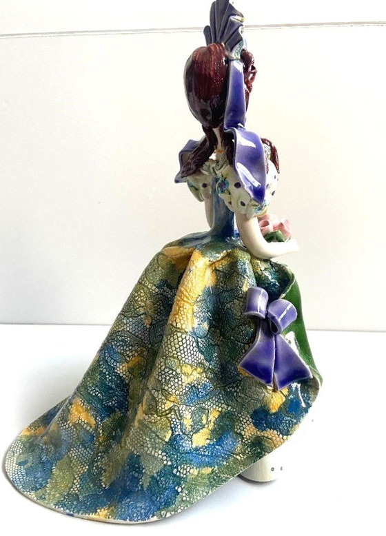 Image 1 of Collection Sujet Figurine Poupée Biscuit de Porcelaine Signée Cythère Sculpture