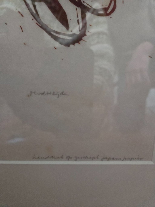 letterpress lino, Insect circus by Marianne v d Heijden