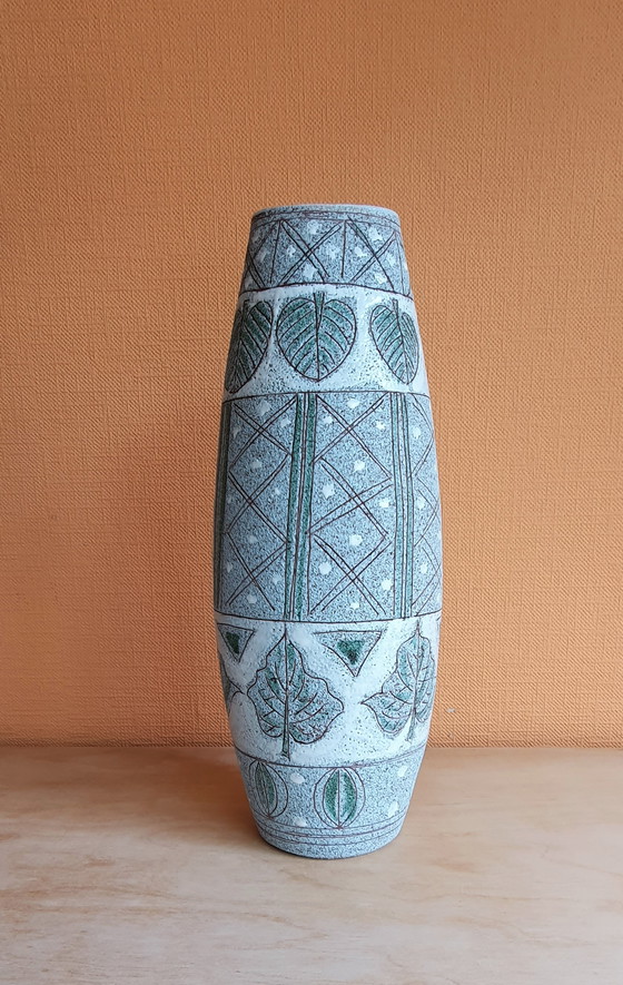 Attributed to Fratelli Fanciullacci – Large Mid-Century Sgraffito Vase (35.5 Cm) – Ceramic (photo 2 of 5)