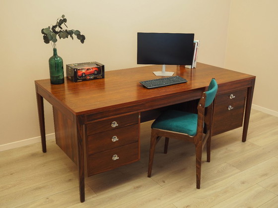 Image 1 of Escritorio Diplomat de palisandro, diseño danés, década de 1970, diseñador: Finn Juhl, fabricante: France & Son