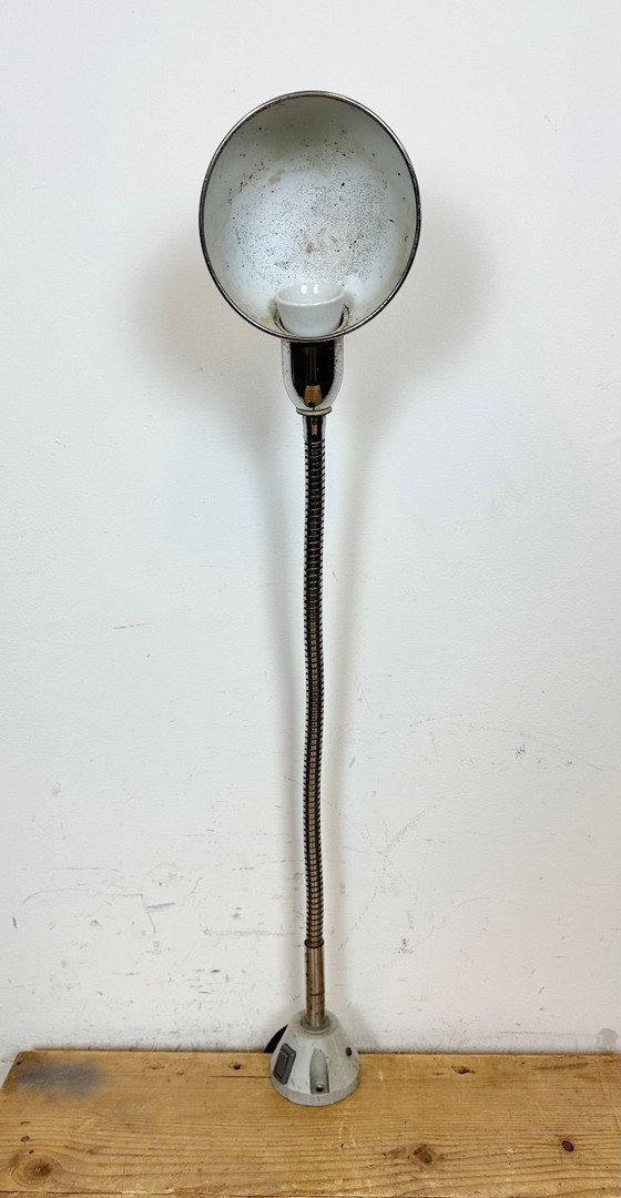 Image 1 of Vintage Chrome Italian Gooseneck Table Lamp, 1960s