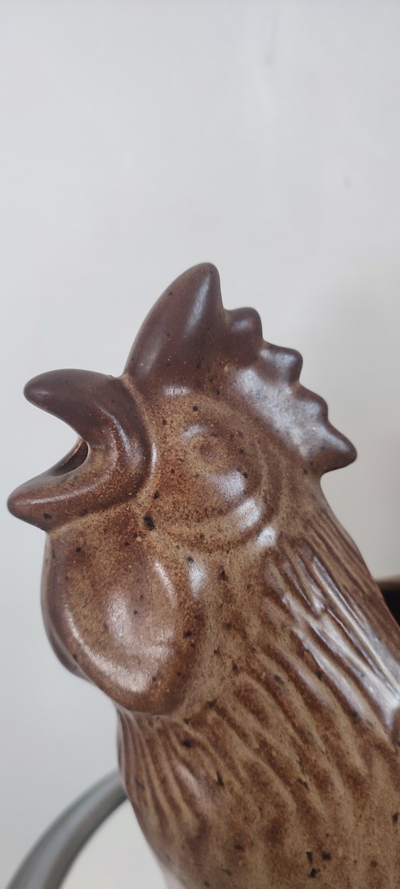 Image 1 of Brocca zoomorfa in ceramica di Vallauris, a forma di gallo