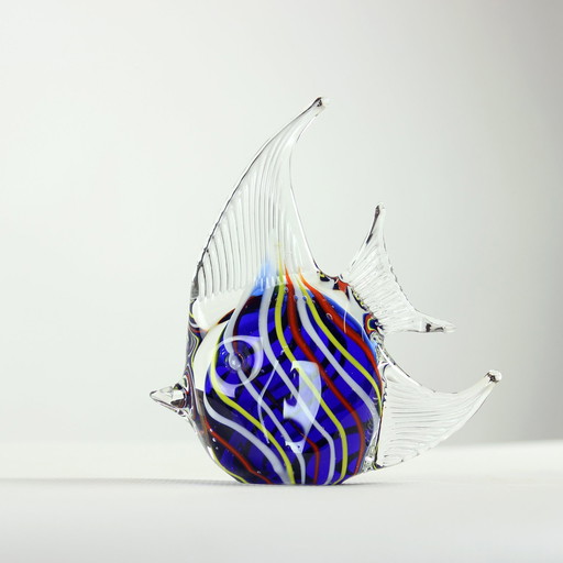 Statue de poisson en verre, Tchécoslovaquie, années 1960