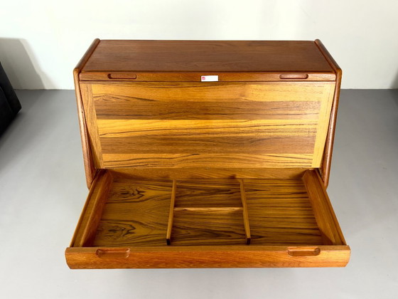 Scrittoio Segretario in Teak Design Danese Dyrlund con Tavolo Pieghevole – Scrivanie, Wood (photo 5 of 12)