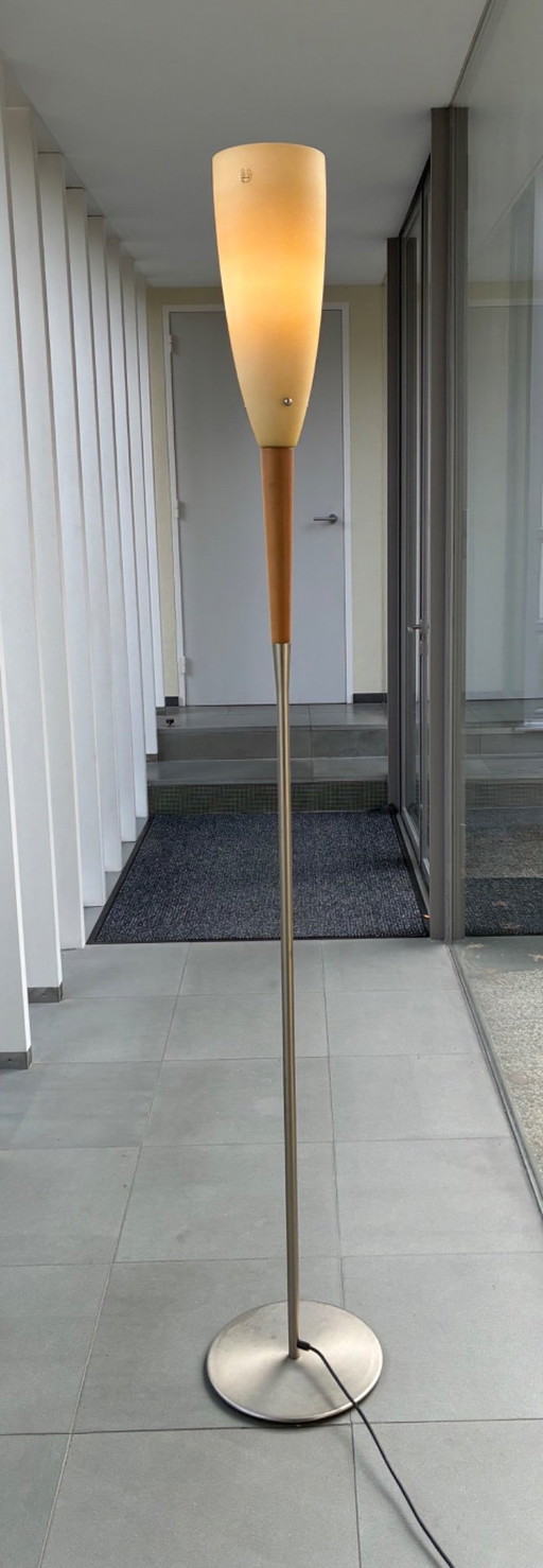 Design vloerlamp met Murano glaskap – Alox Italia 