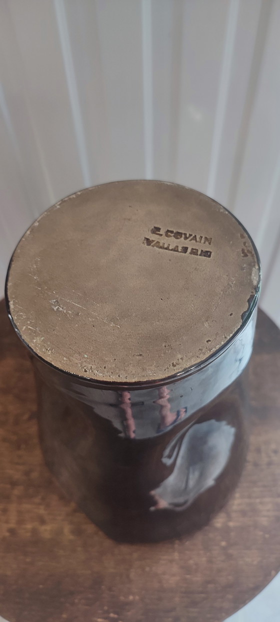 Image 1 of Keramikvase E.Covain in Vallauris