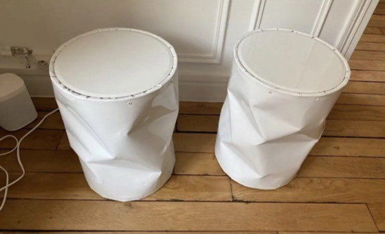 Image 1 of Designer side table / stools 1980 post modern 
