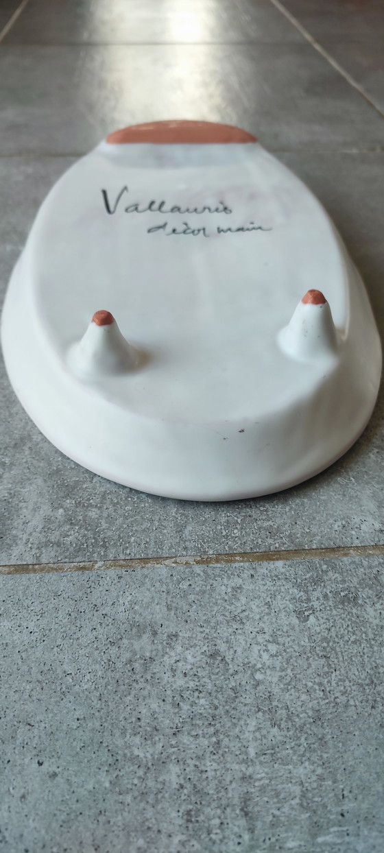 Image 1 of Vallauris ceramic asparagus dish