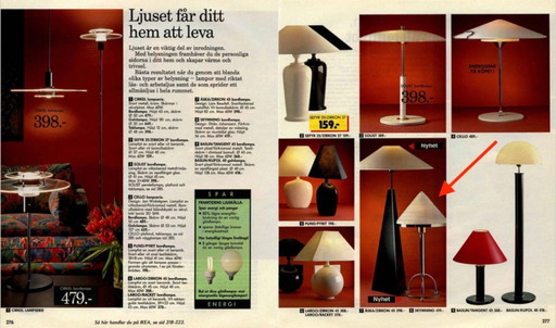 Seltene IKEA "Skymning" Tischlampe - Ehlen Johansson - 1990er Jahre Postmoderner Memphis Stil