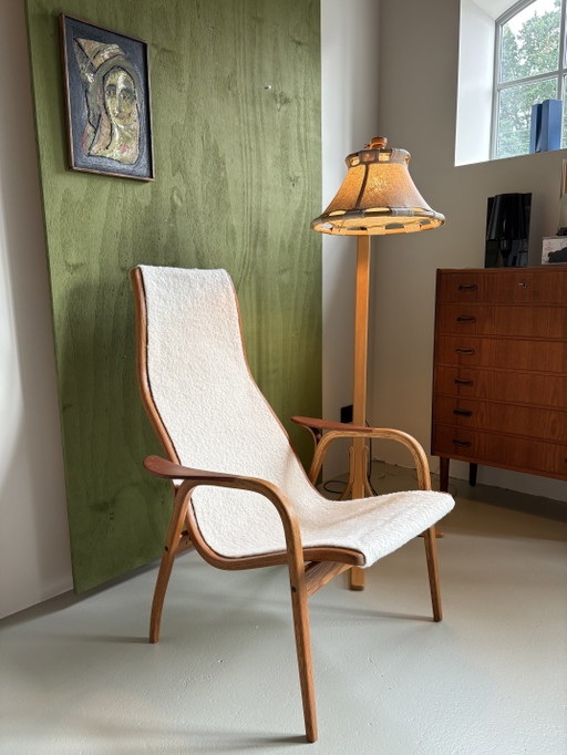 Swedese Lamino fauteuil nieuw bekleed – Wood, Wool (photo 2 of 10)