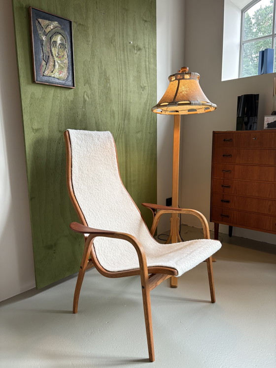 Swedese Lamino fauteuil nieuw bekleed – Wood, Wool (photo 2 of 10)