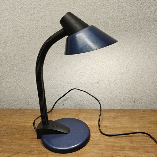 Lampe de bureau postmoderne de Massive – Bleu et noir – Années 1990