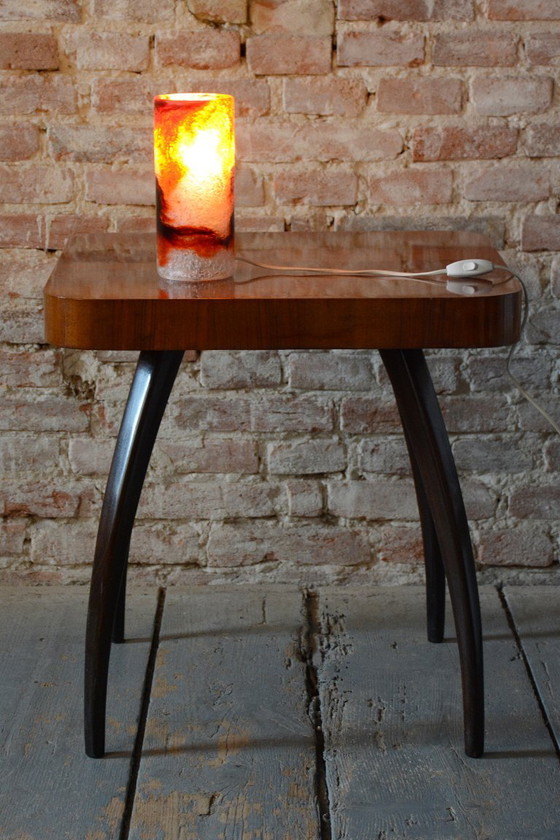 Lampada da tavolo Mid-Century originale, vetro marmorizzato, condizioni perfette, ceca, anni '60 (foto 3 di 7)