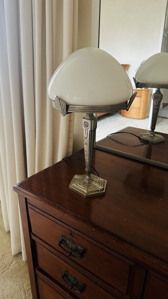 Image 1 of Franse vintage Tafellamp Jugendstil 