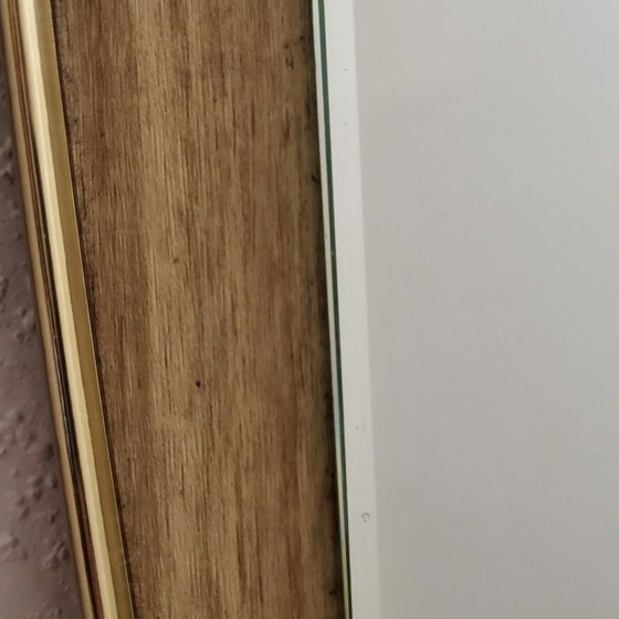 Image 1 of Scandinavian rearview mirror in Formica and beveled glass, 1950-60