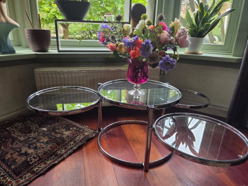 Leitmotiv Triple Swivel Couchtisch