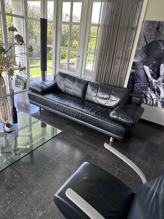 Image 1 of Divano in pelle Rolf Benz nero