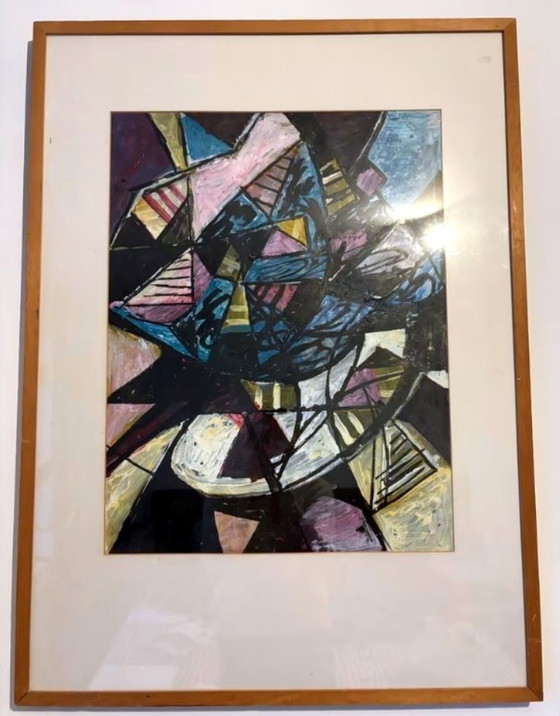 Image 1 of Abstract painting J. Kramer, 1978