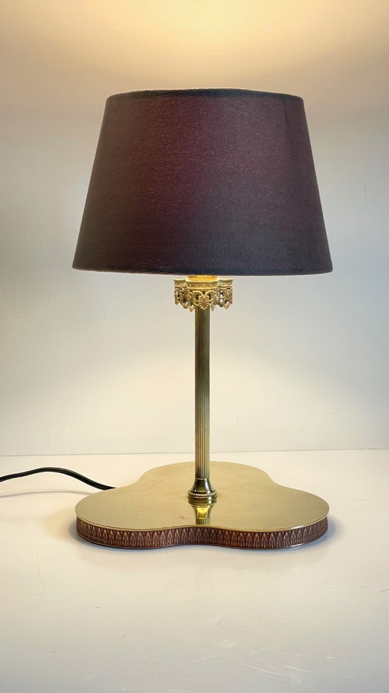 Image 1 of LAMPADA VINTAGE Clover IN OTTONE MASSICCIO