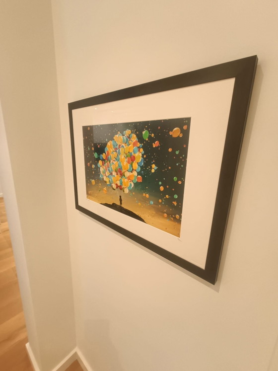 Mina Nimbu Balloon Art framed, Yellow Korner, Photography, Glass, Paper, Black (photo 2 of 7)