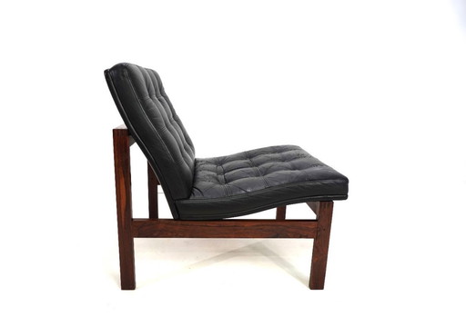 France & Son Modularer Ledersessel 175 von O. Gjerløv-Knudsen und T. Lind, 1960