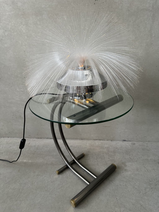 Vintage multicolor fiberglass lamp - 1970's