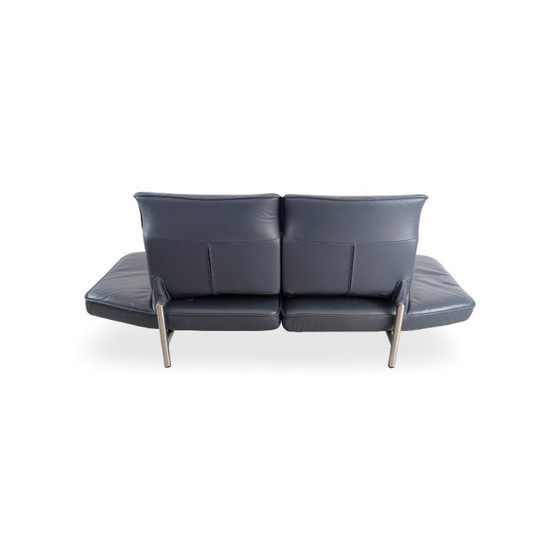 Image 1 of Divano Midcentury De Sede Ds 450 in pelle nero e blu