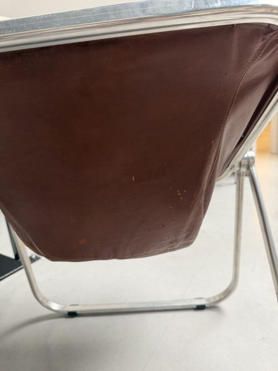 Image 1 of Chaise Giancarlo Piretti pour Castelli marron vintage