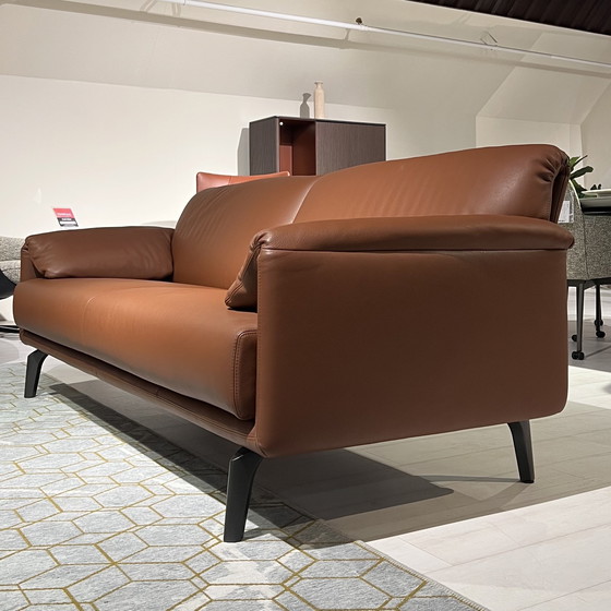 Image 1 of LEOLUX - BORA BALANZA 3-SEATER SOFA IN LEATHER