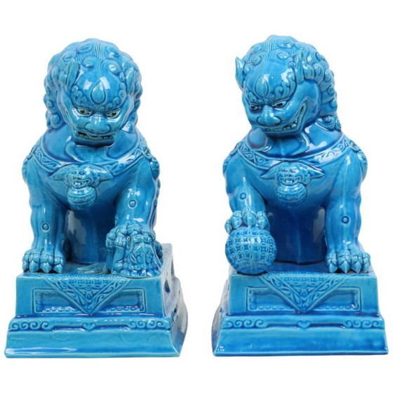 Image 1 of Groot Koppel Tempelleeuwen Foo Dogs