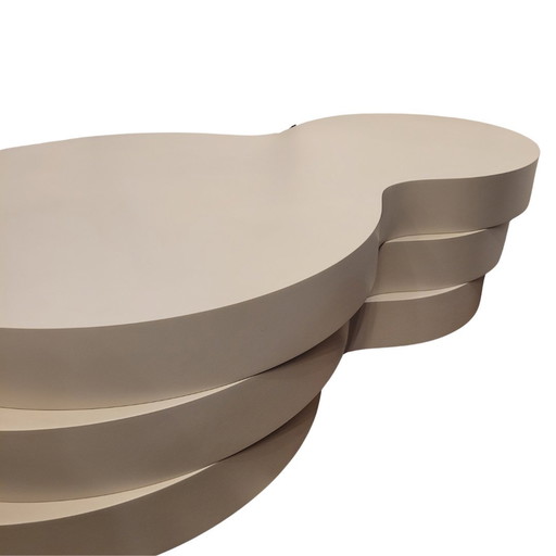 Mesa De Centro / Coffee Table Space Age, Madera Lacada, S. Xxi – Italia