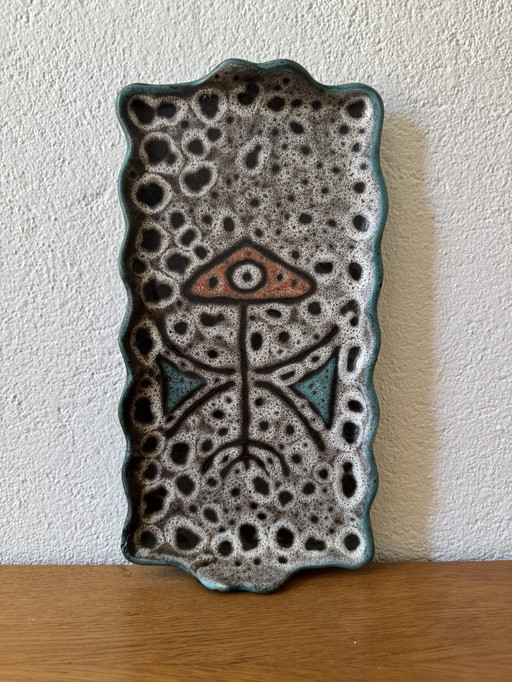 Ceramic dish Marius Bessone Vallauris 50's