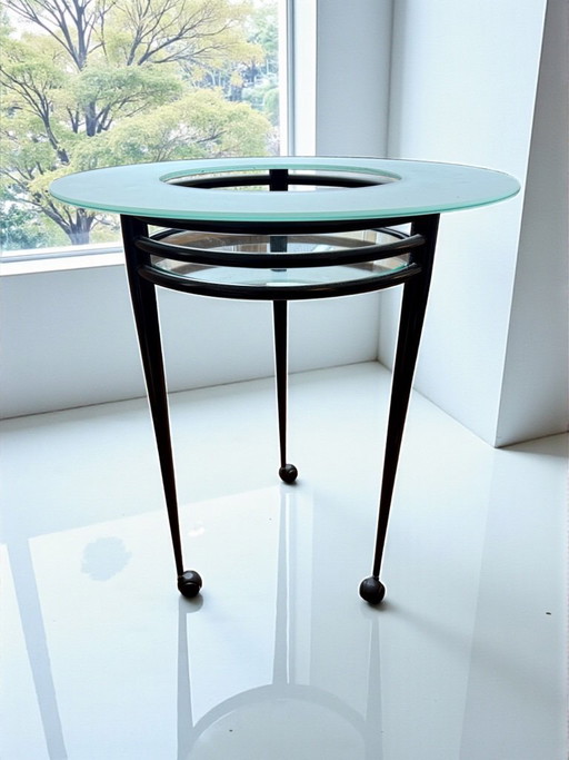 Rolling Side Table by Pascal Mourgue for Artelano, 1980s