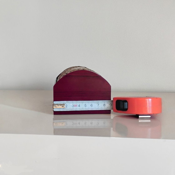 Image 1 of WOODEN BOX WITH STERLING SILVER LID