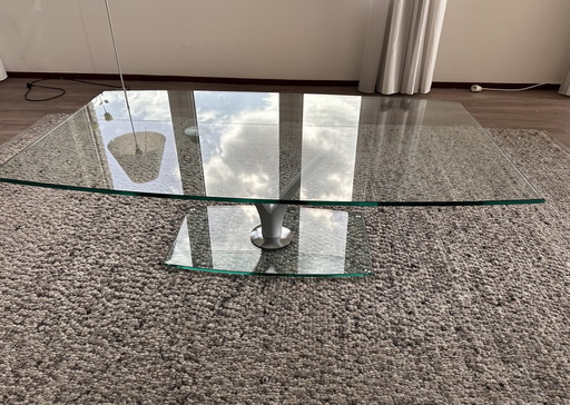 Rolf Benz glass coffee table and side table