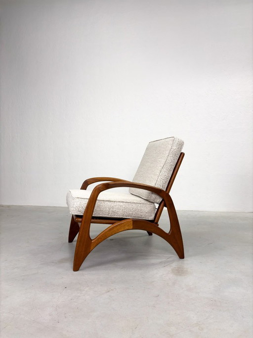 Seltener Mid-Century-Sessel von De Ster Geldermalsen – fauteuils, Wood (photo 2 of 15)