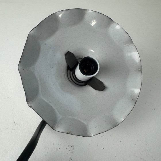 Image 1 of COPPIA DI APPLIQUE ANTICHE A COLLO DI CIGNO DA OFFICINA