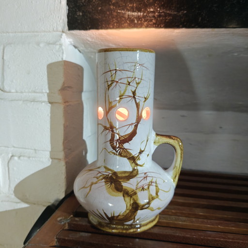 Vintage Keramik-Tischlampe aus Westdeutschland, 70er Jahre