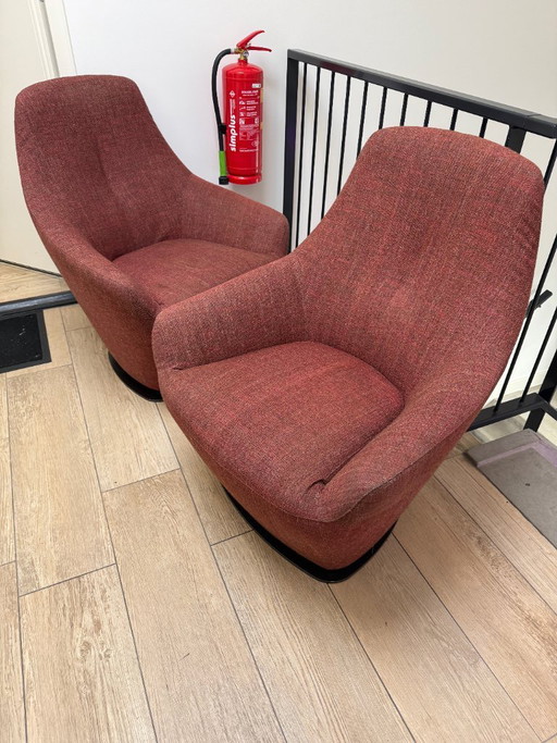 2x Leolux Cantate draai Fauteuil