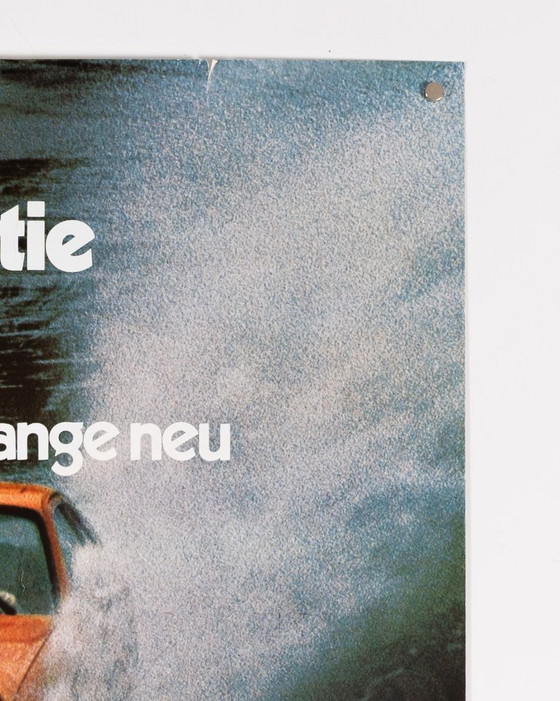 Image 1 of Porsche 6 Jahre Langzeit Garantie – 1976 – Original Vintage Porsche Poster by Werbeagentur Strenger – Mid-Century – 102x76cm