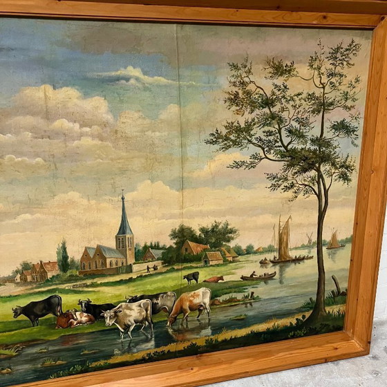 Image 1 of Grand panneau ancien