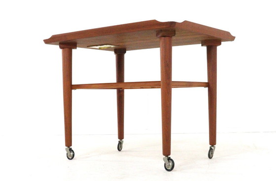 Image 1 of Holger Georg Jensen Cube trolley side table vintage Danish