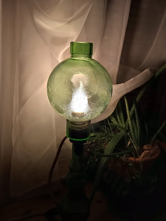 Image 1 of Cevin-Lampe aus grünem Glas in Murano Stil lamp in green glas