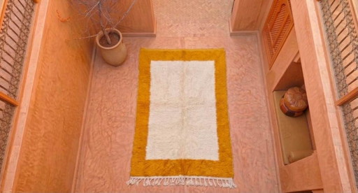 Tapis berbère marocain en laine naturelle 250 cm x 150 cm – vloerkleden en tapijten, Wool